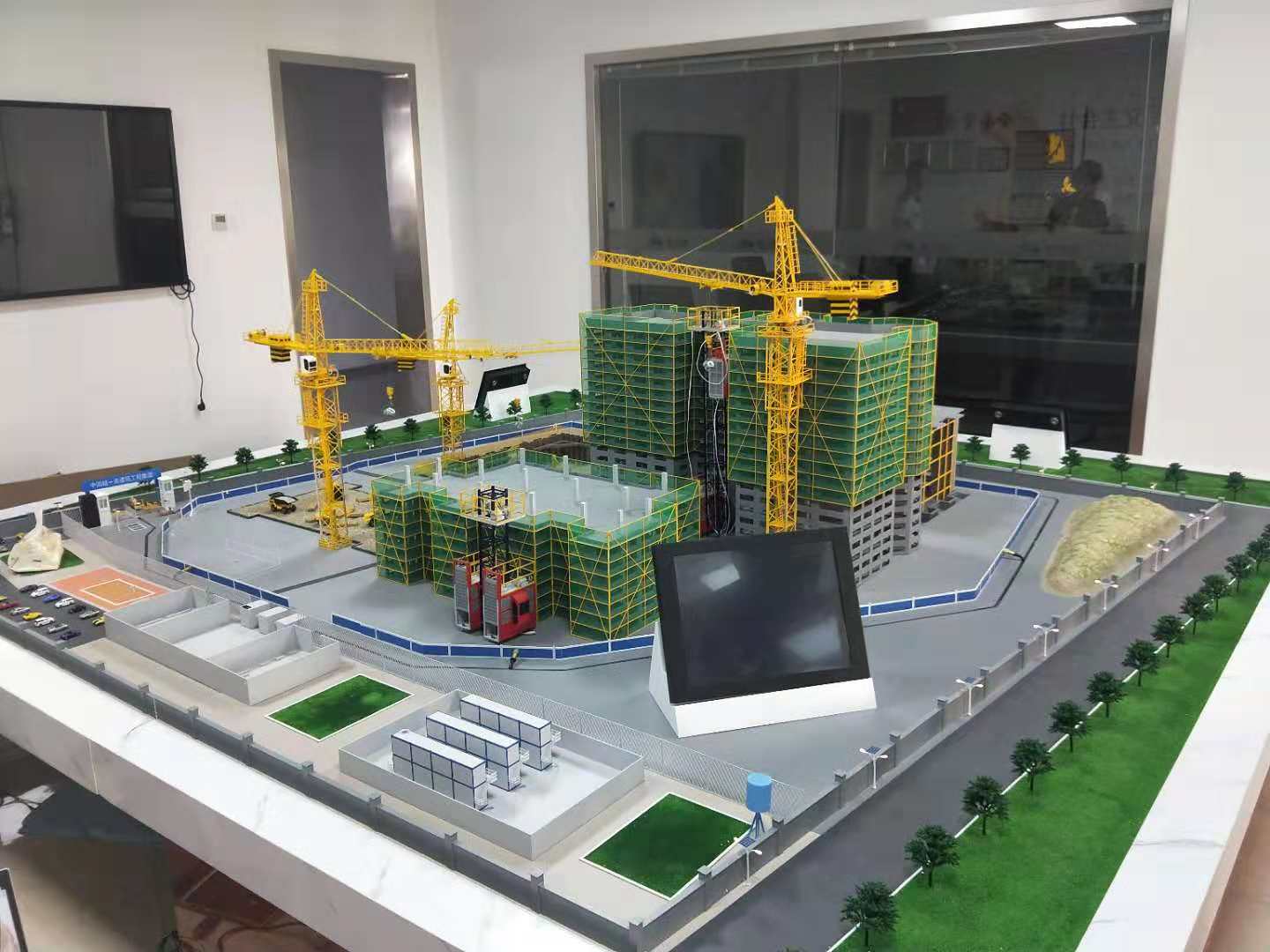 武汉建筑施工场景模型
